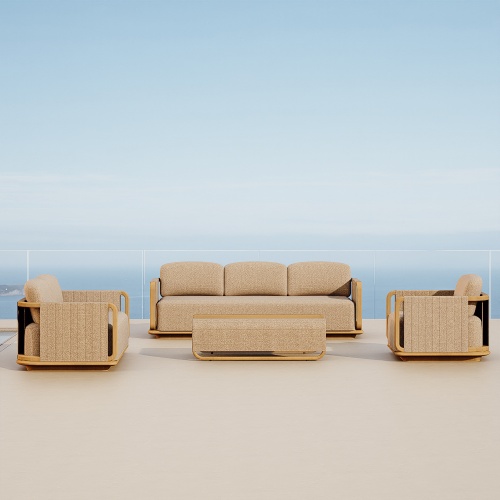 Luxury Teak Outdoor 4 pieces Sofa Set KMD18007