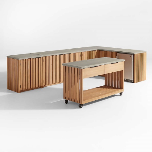 Premium Solid Teak Outdoor Kitchen Cabinets KMO1502