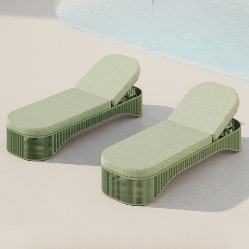 Aluminum Turquoise Series Sun Lounger KMD 18006