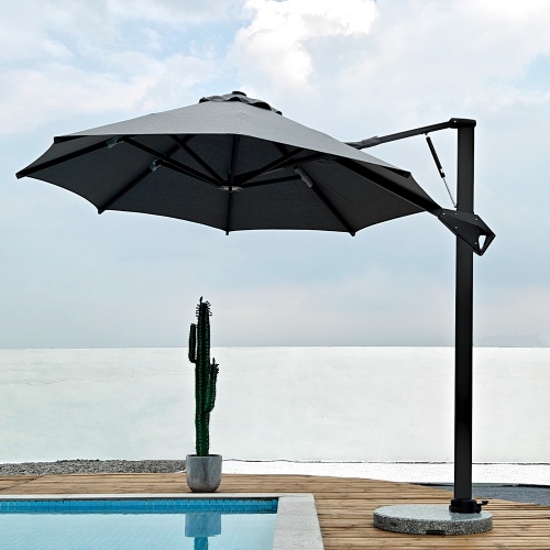 High-end Aluminum Cantilever Umbrellas KMS8601-4R