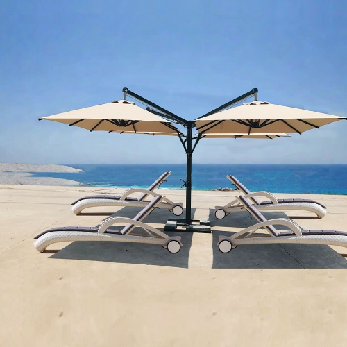 Quad-Section Canopy Patio Umbrella KMS1623-4H