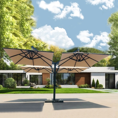 Quad-Section Canopy Patio Umbrella KMS1623-4H