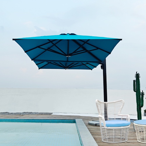 Blue Dual Open Outdoor Umbrella KMS1623-8A