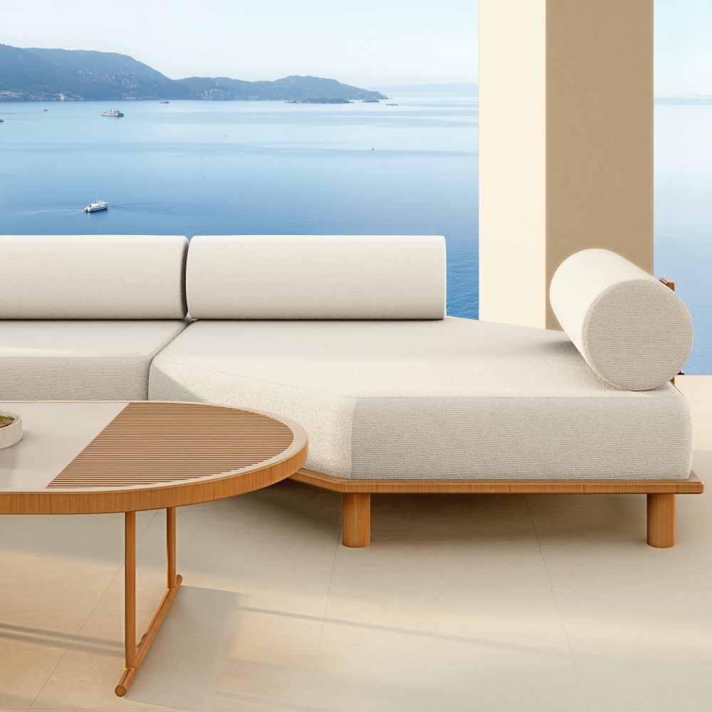 High-End Modular Teak Outdoor Sofa Set KMD18003