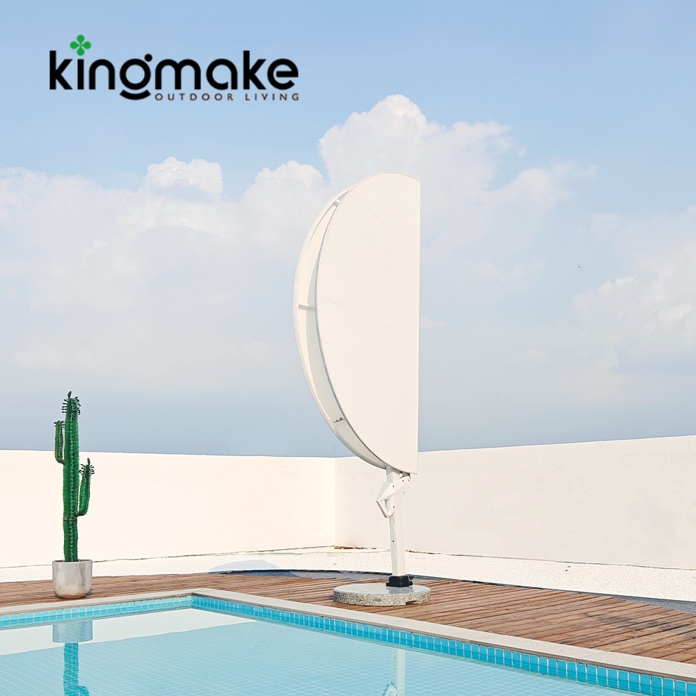 High-end Aluminum Round Cantilever Umbrellas KMS8601-7