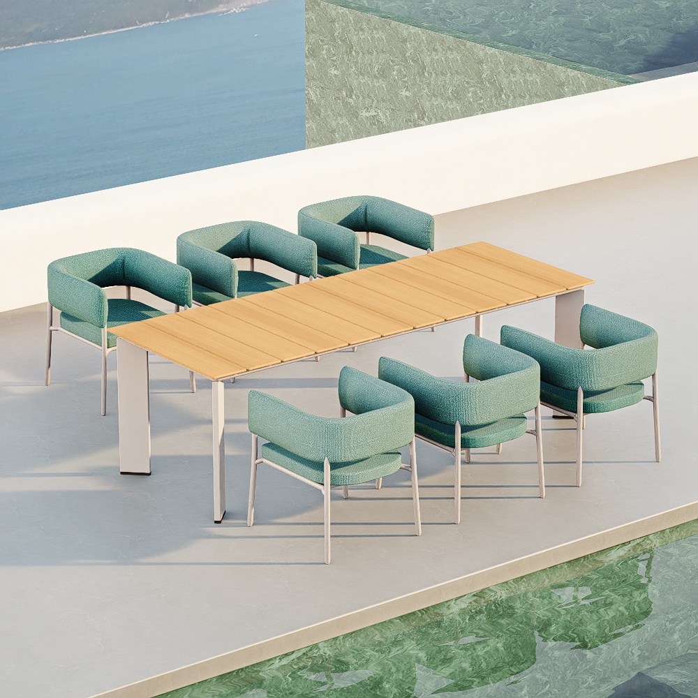 Lake Green 6-Person Outdoor Dining Set KMD18008