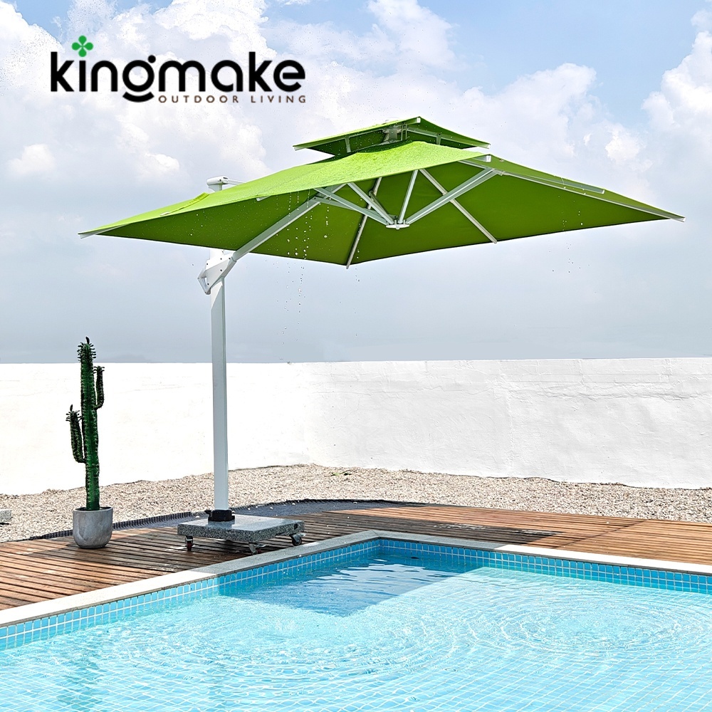 Green Cantilever Outdoor Umbrellas KMS8601-2B