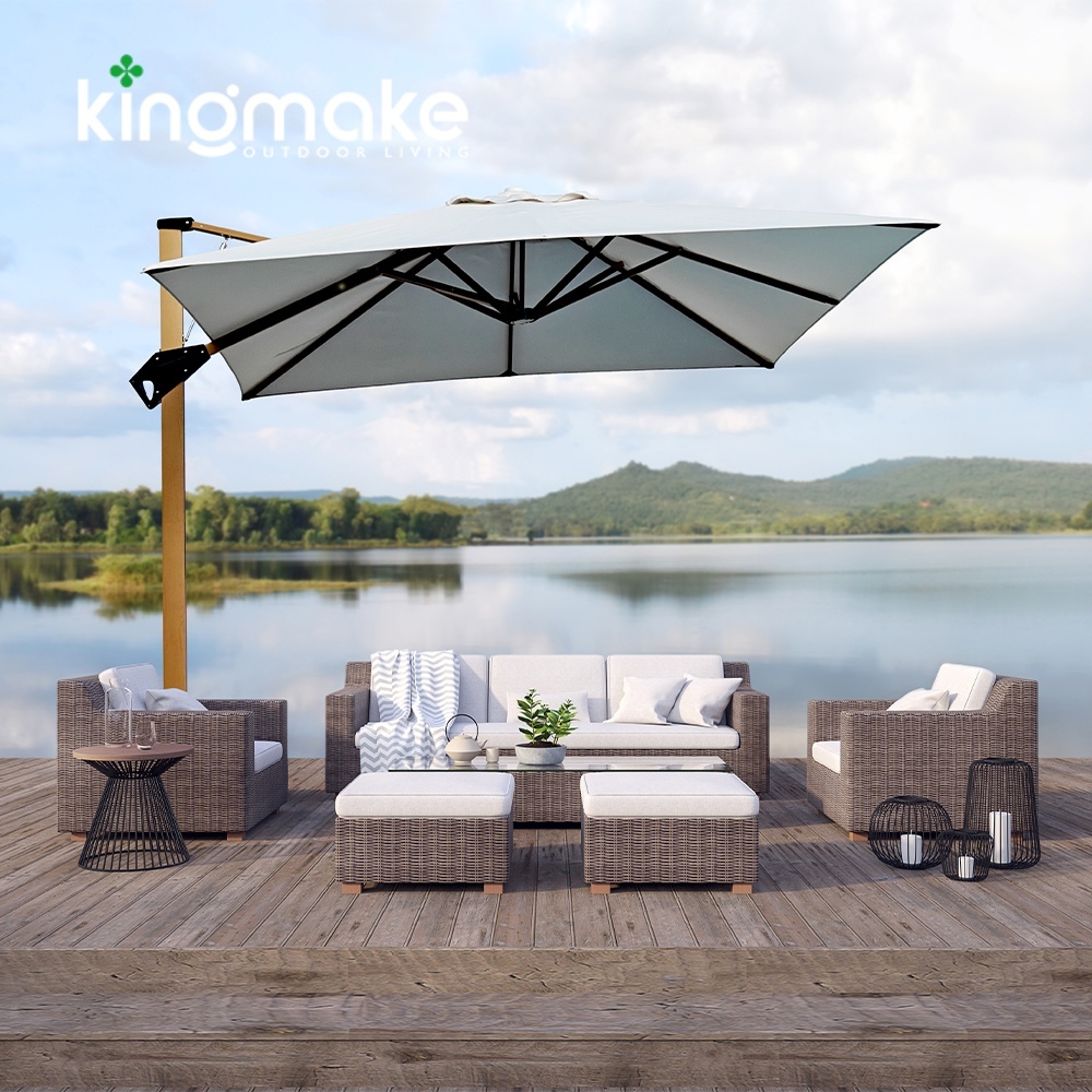 High-end Aluminum Cantilever Umbrellas KMS8601-2B-1