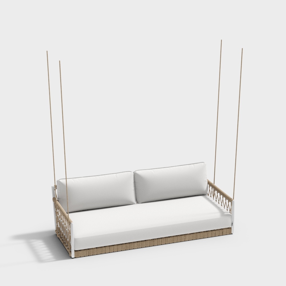 Aluminum Woven Double Outdoor Swing Chair KM6703