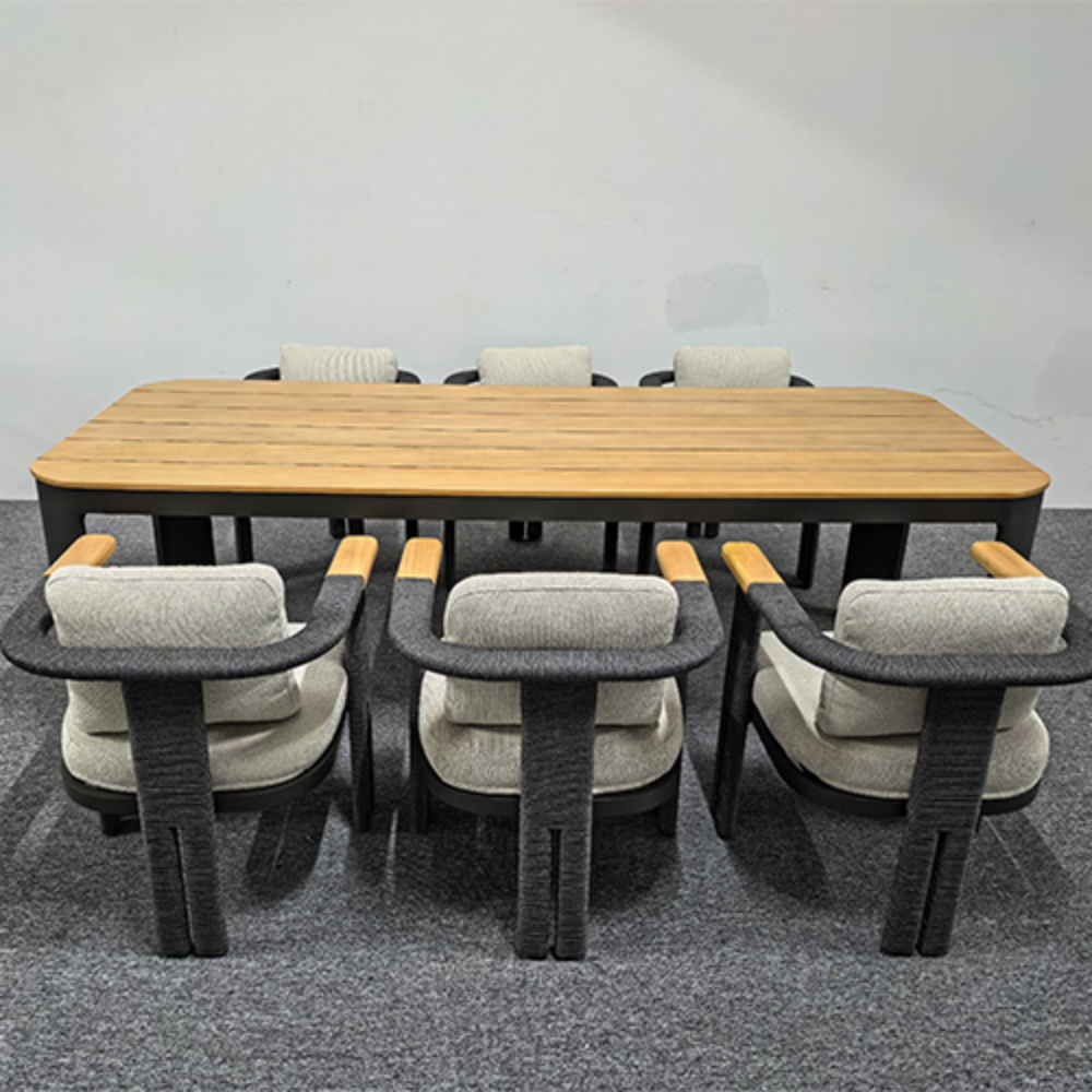 Modern Aluminum Outdoor Dining Set KMD18001