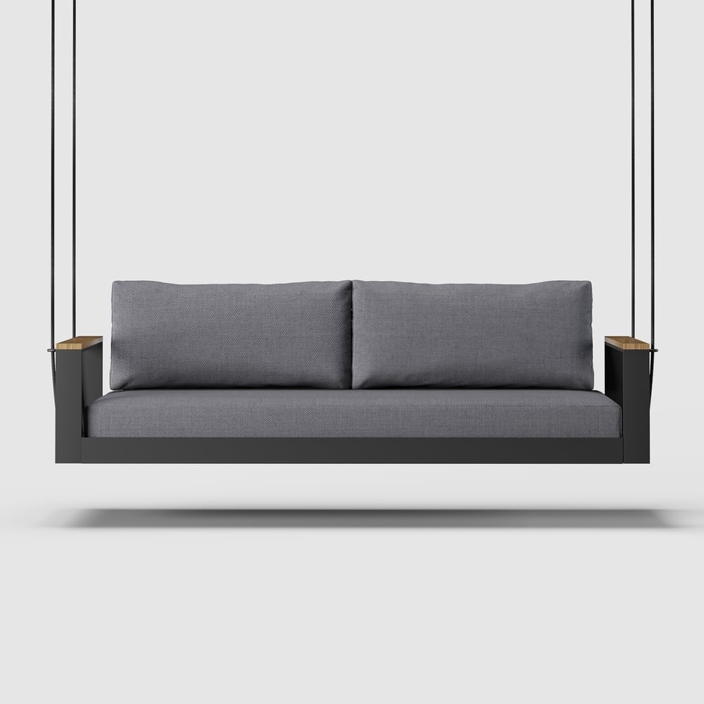 Modern Aluminum Two-Seater Swing Chair KM6705