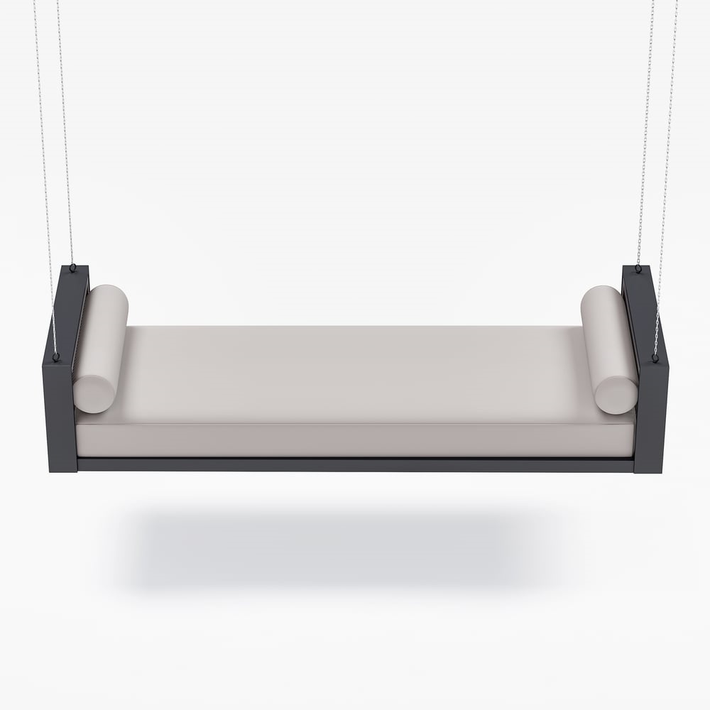 Modern Aluminum Hand-woven 2-Seater Swing Chair KM6707