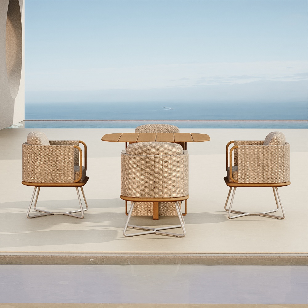 Luxury Teak Outdoor Dining Set KMD18007  