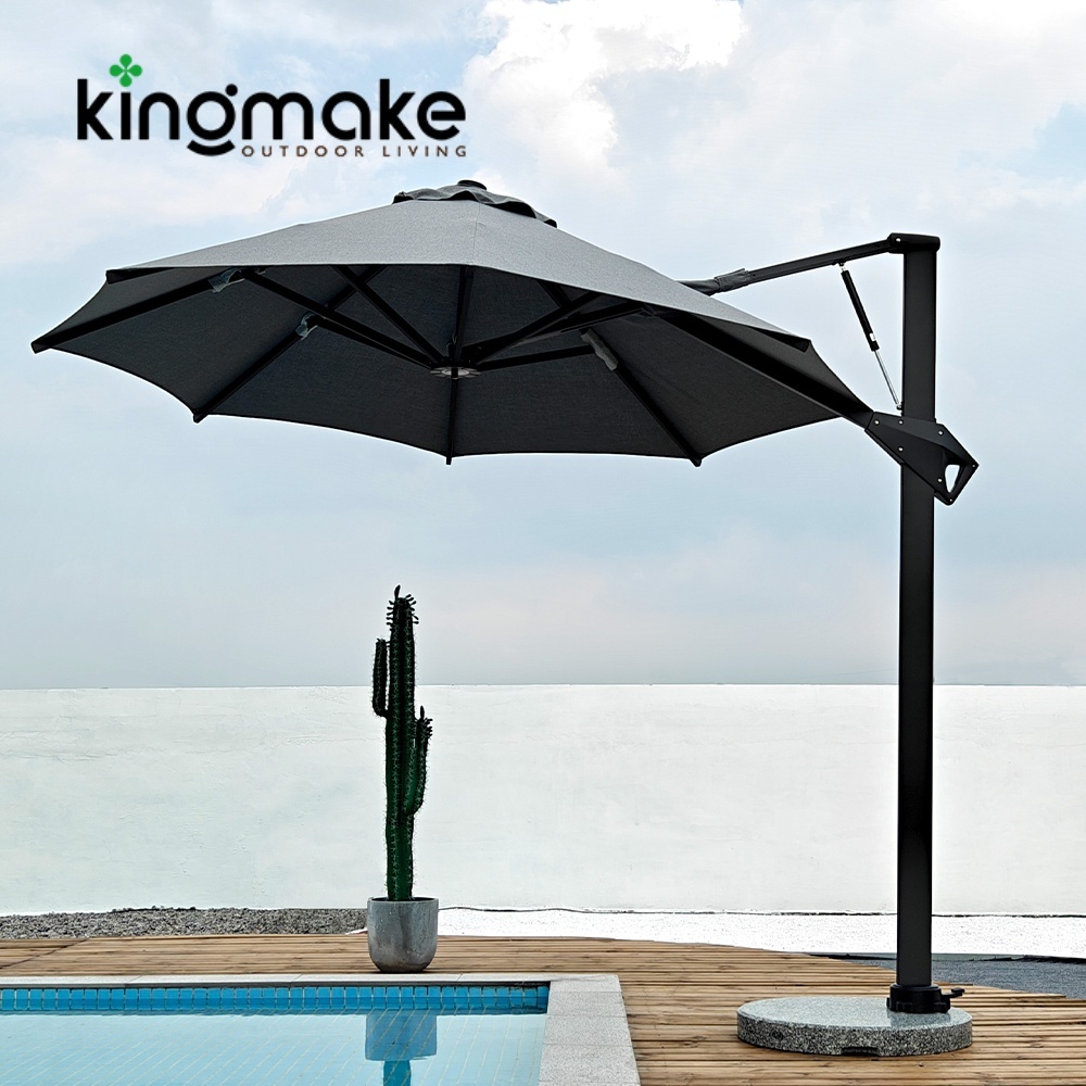 High-end Aluminum Cantilever Umbrellas KMS8601-4R