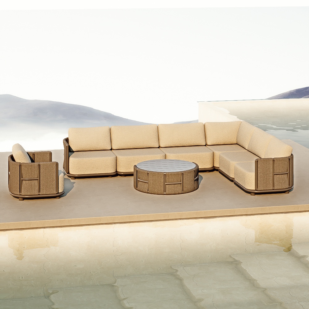 High-end Aluminum Outdoor Sofa Set KMD18010