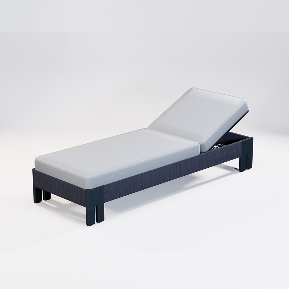 Aluminum Rope Woven Sun Lounger KMD18001