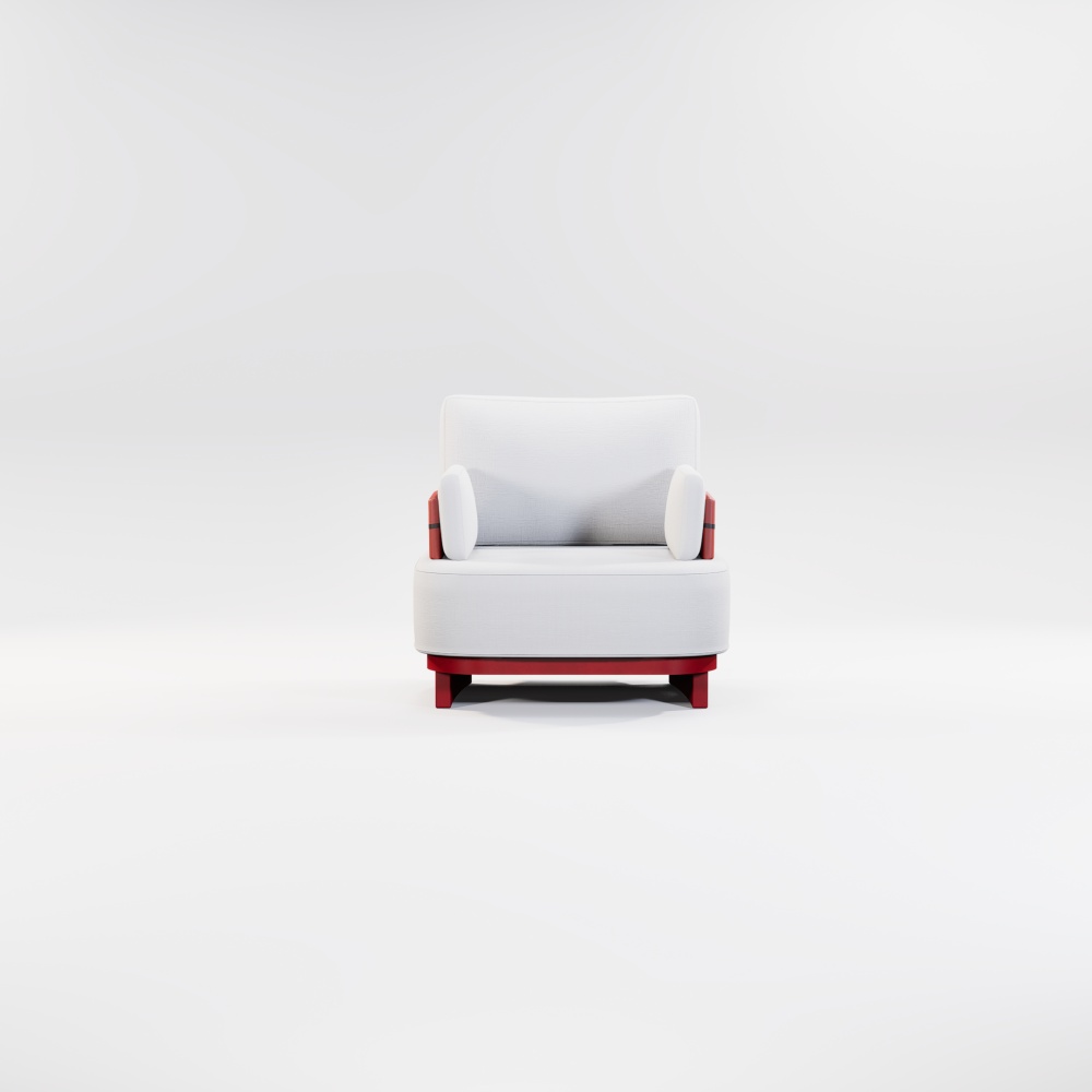Modern Aluminum Afterglow Collection Single Sofa KM18013
