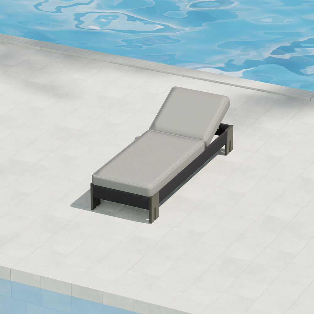 Aluminum Rope Woven Sun Lounger KMD18001