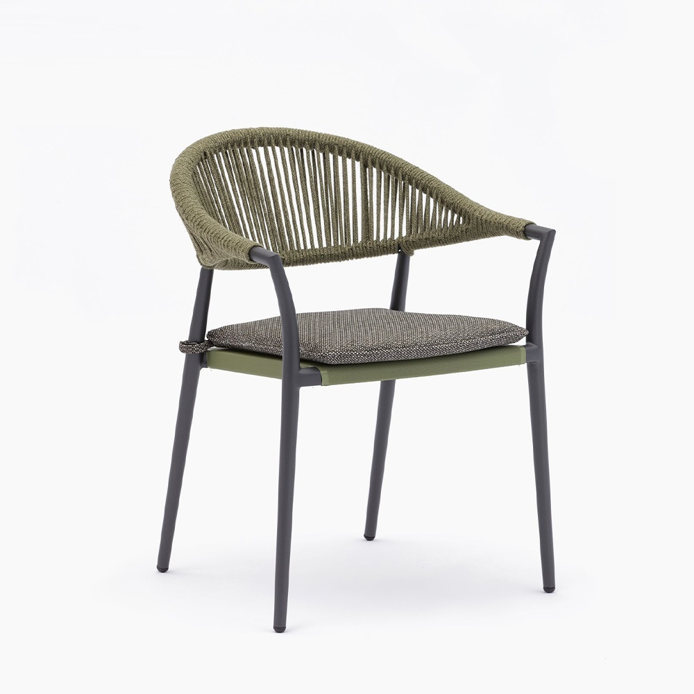 Modern Aluminum Woven Garden Chair KM3210