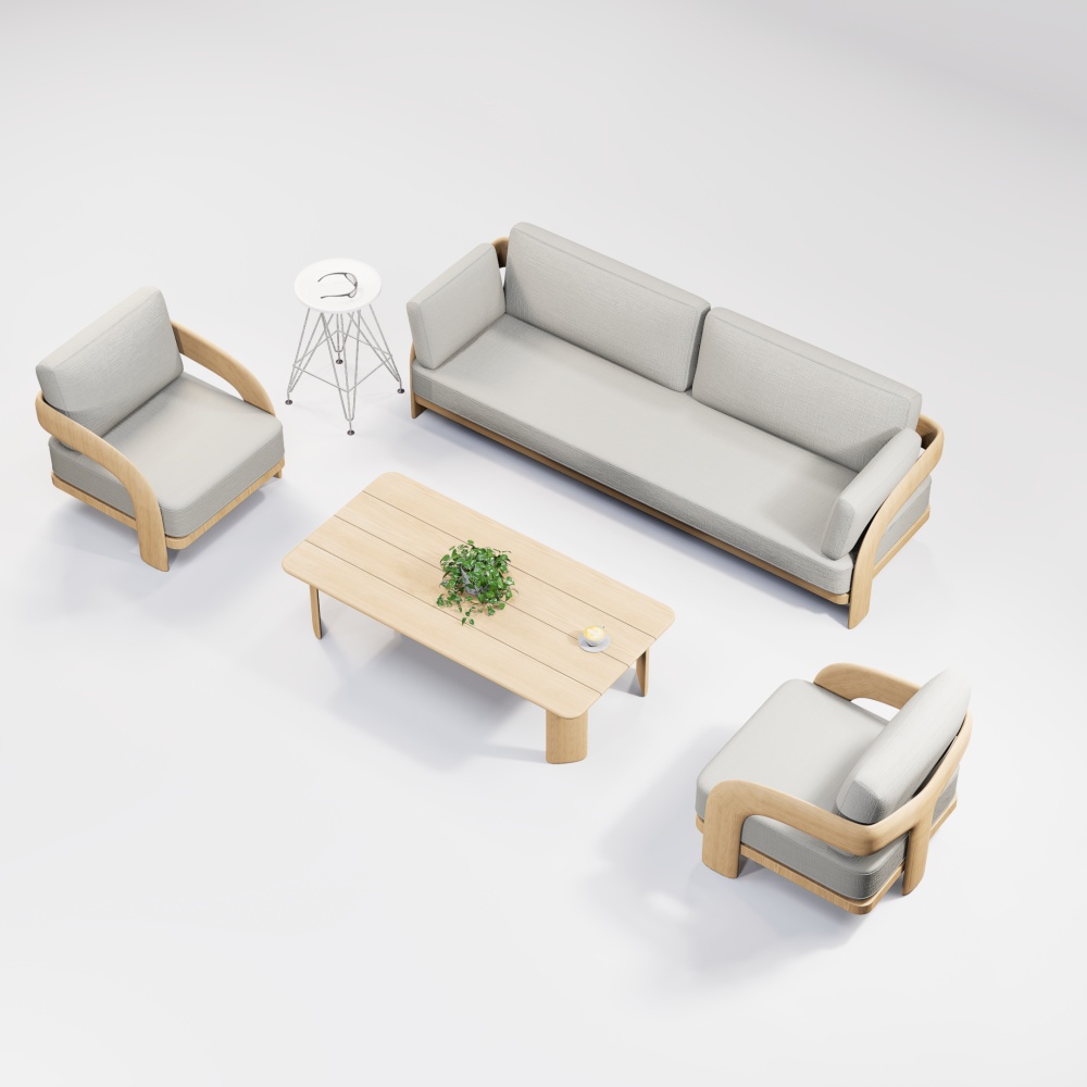 Luxury Teak Outdoor Sofa Set KMD18016