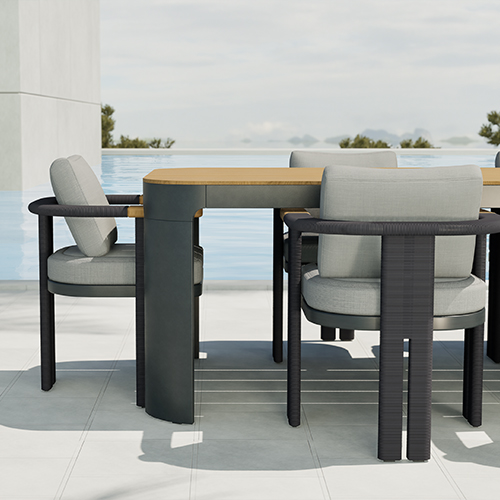 Modern Aluminum Outdoor Dining Set KMD18001