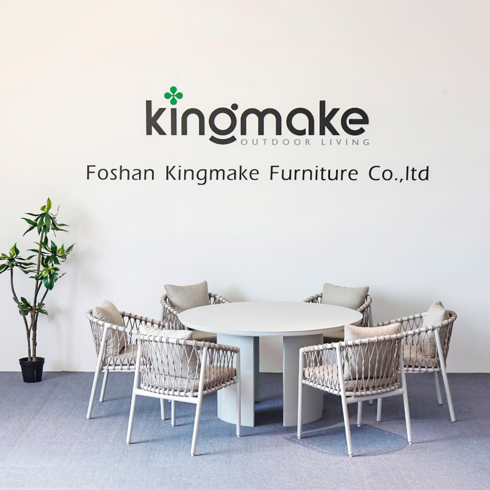 Modern Aluminum Woven Outdoor Dining Set KM18020