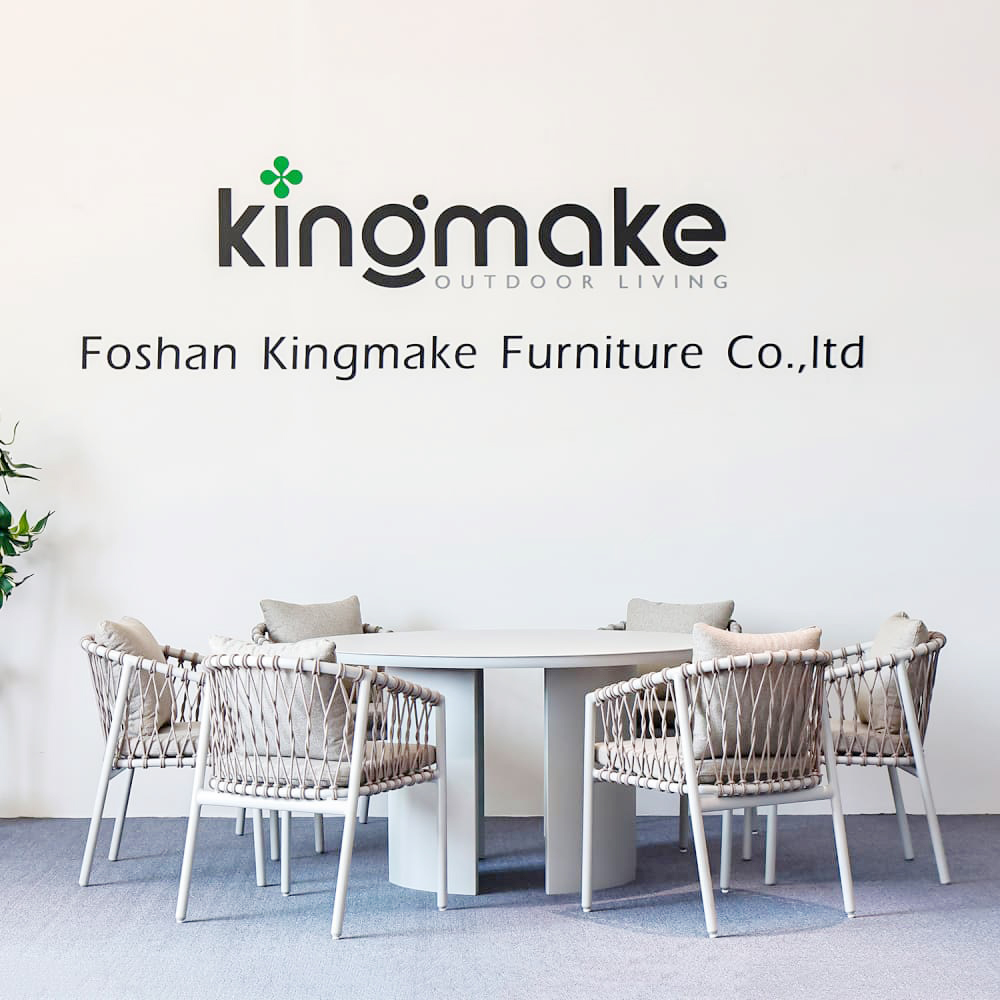 Modern Aluminum Woven Outdoor Dining Set KM18020