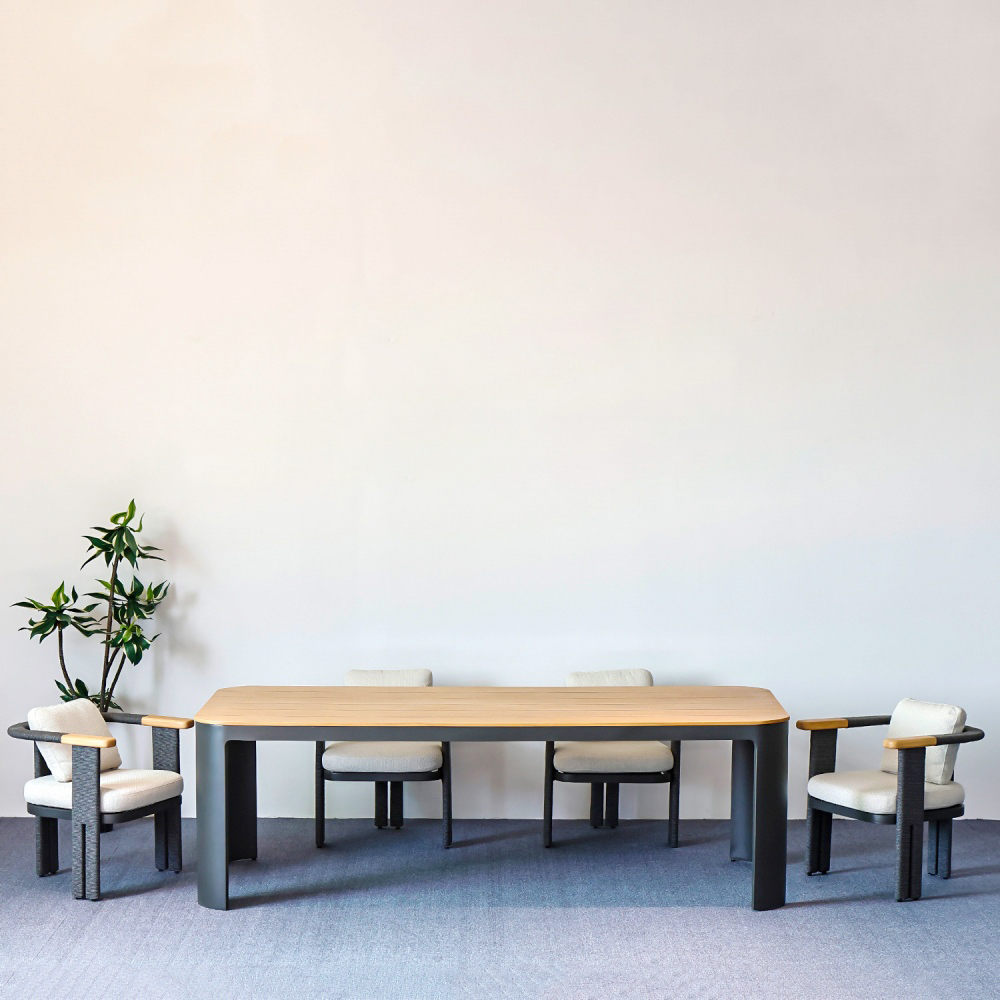 Modern Aluminum Outdoor Dining Set KMD18001