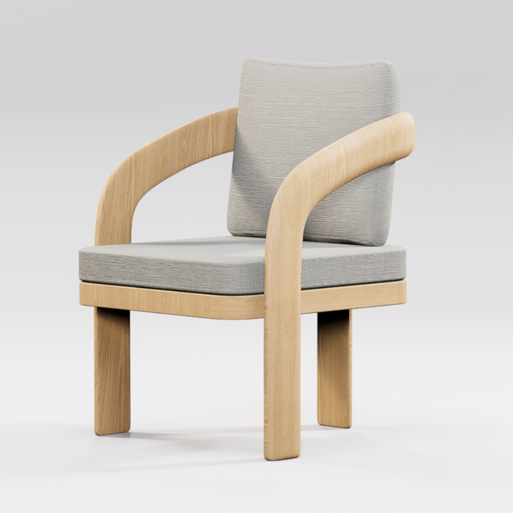 Luxury Teak Outdoor Chair KMD18016