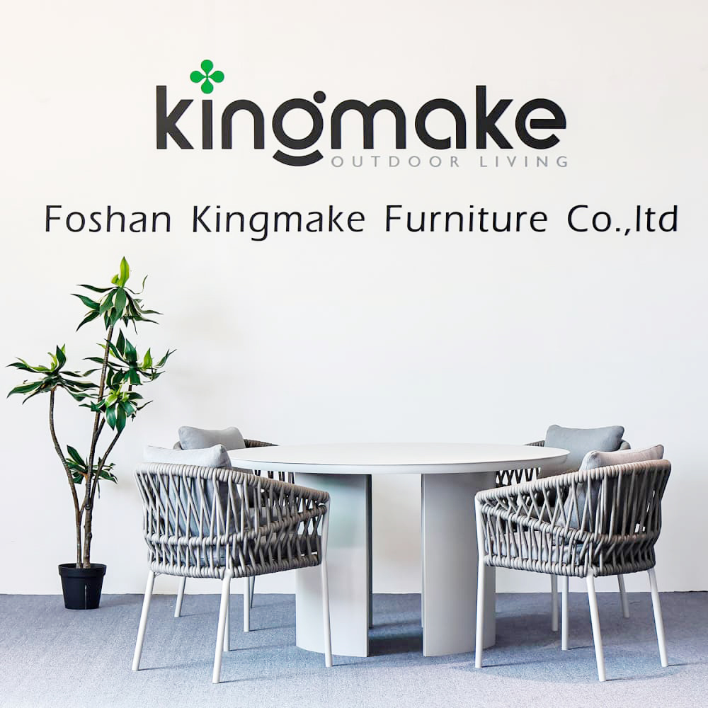 Modern Aluminum Woven Outdoor Dining Set KM18020