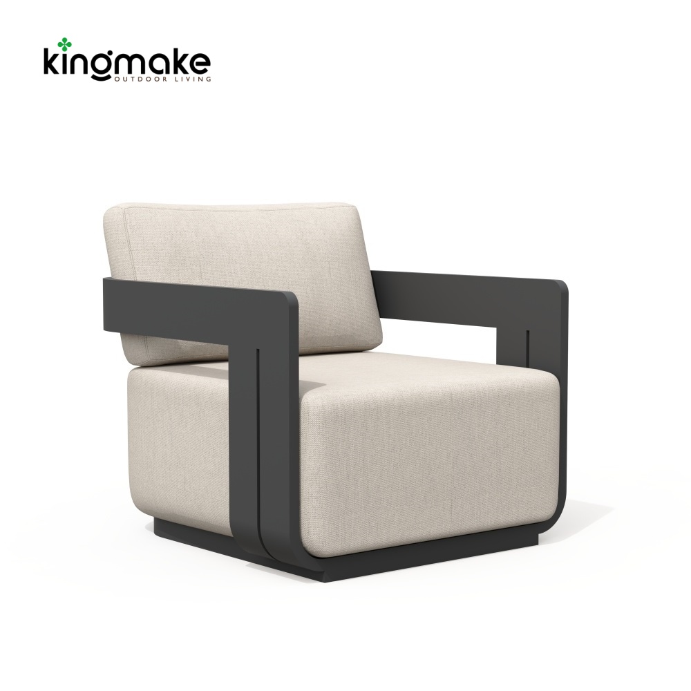 Modern Aluminum Neo Collection Outdoor Single Sofa KM18026