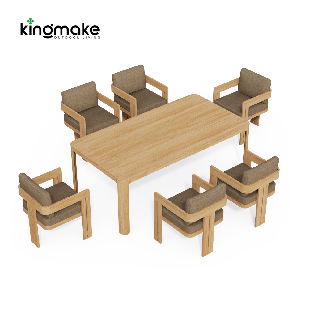 Modern Teak Neo Collection Outdoor Dining Set KMD18026-T