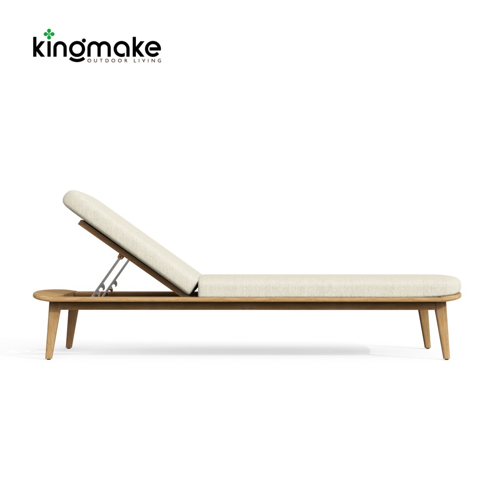 Modern Natural Teak Kael Collection Sun Loungers KMD18027