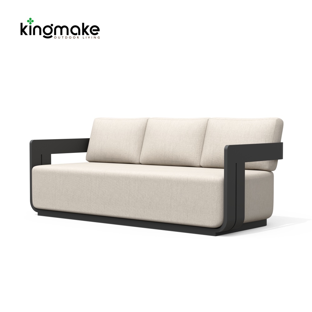 Modern Aluminum Neo Collection Three Seater Outdoor Sofa KM18026