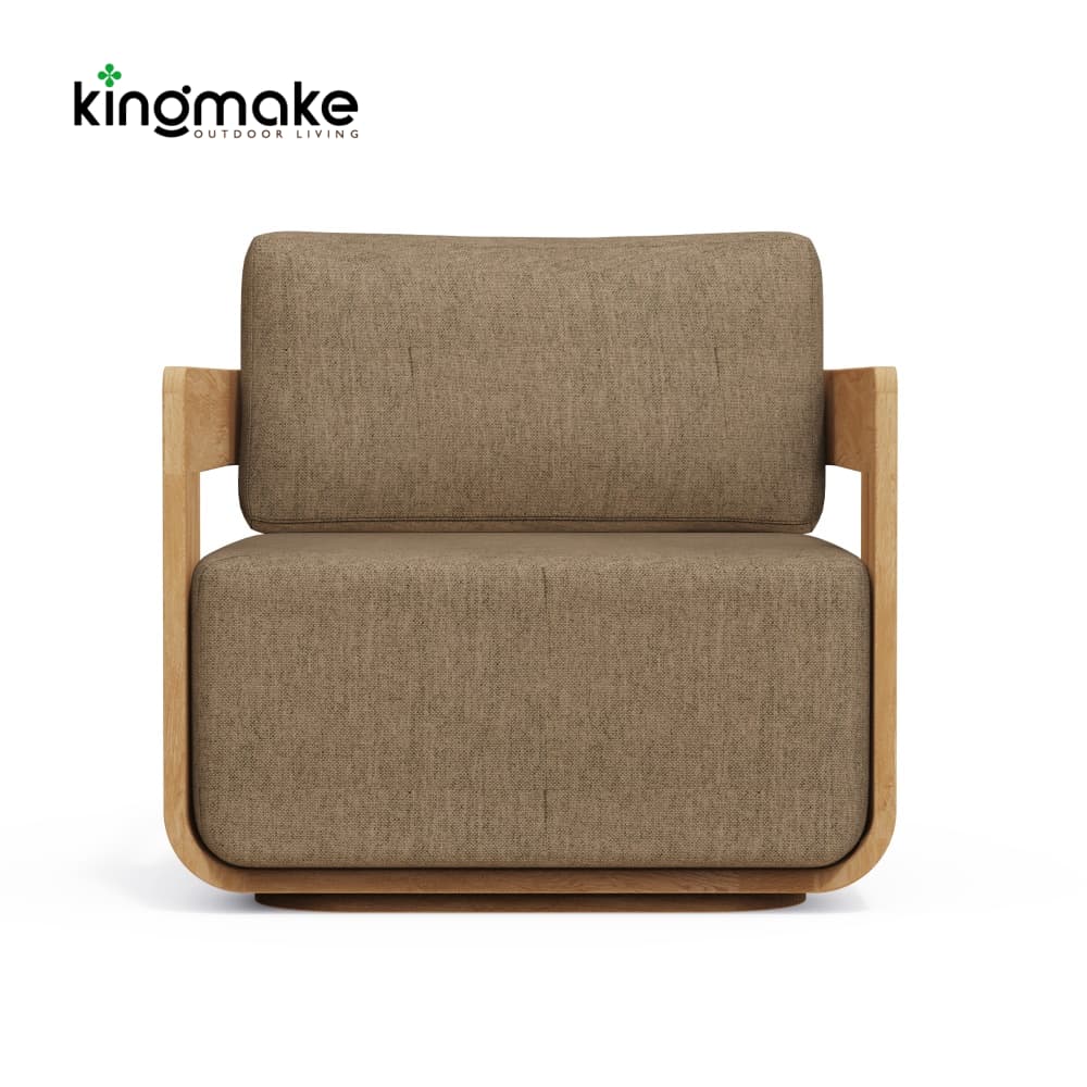 Modern Teak Neo Collection Outdoor Single Sofa KM18026-T