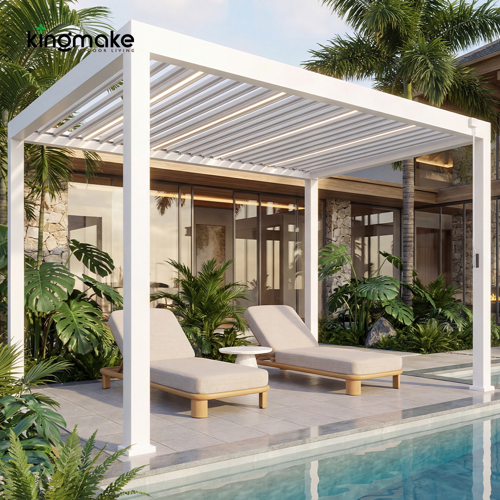 Modern Adjustable Aluminum Pergola KM18039-1