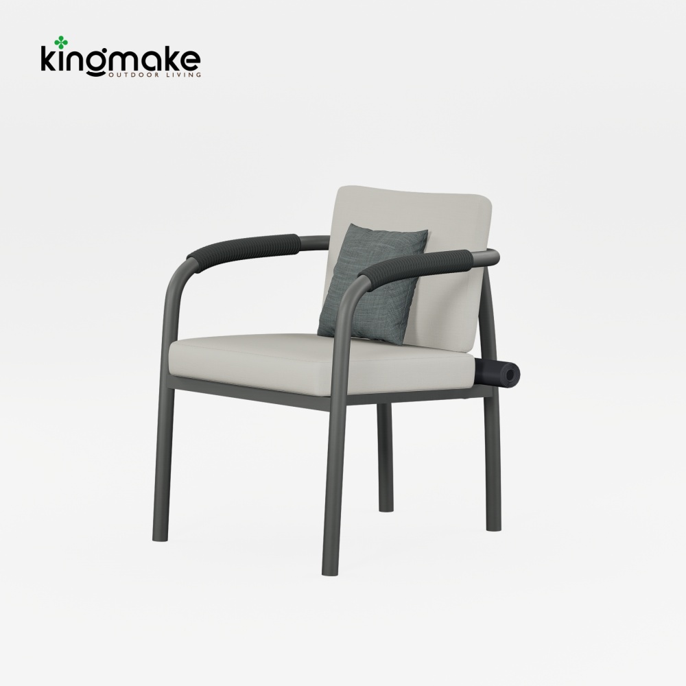 Waterproof Aluminum Rolla Collection Outdoor Dining Set KM18035