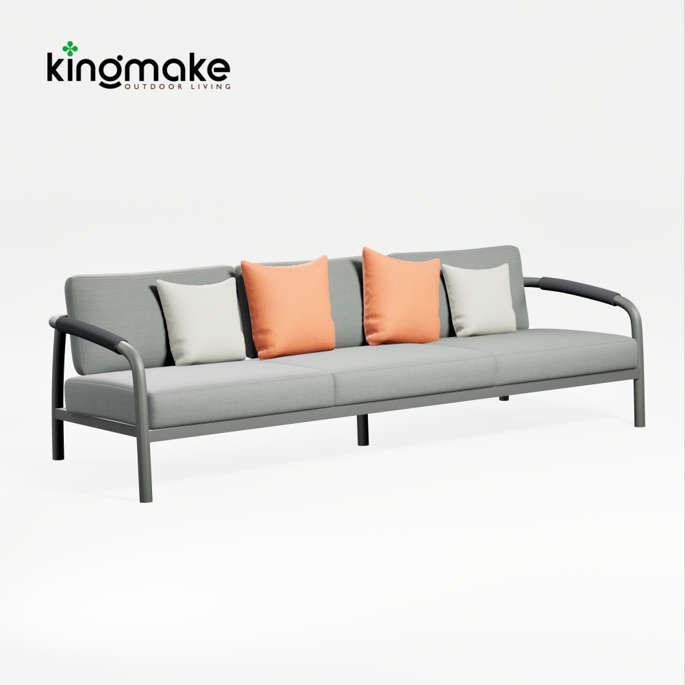 Waterproof Aluminum Rolla Collection Outdoor Sofa KM18035