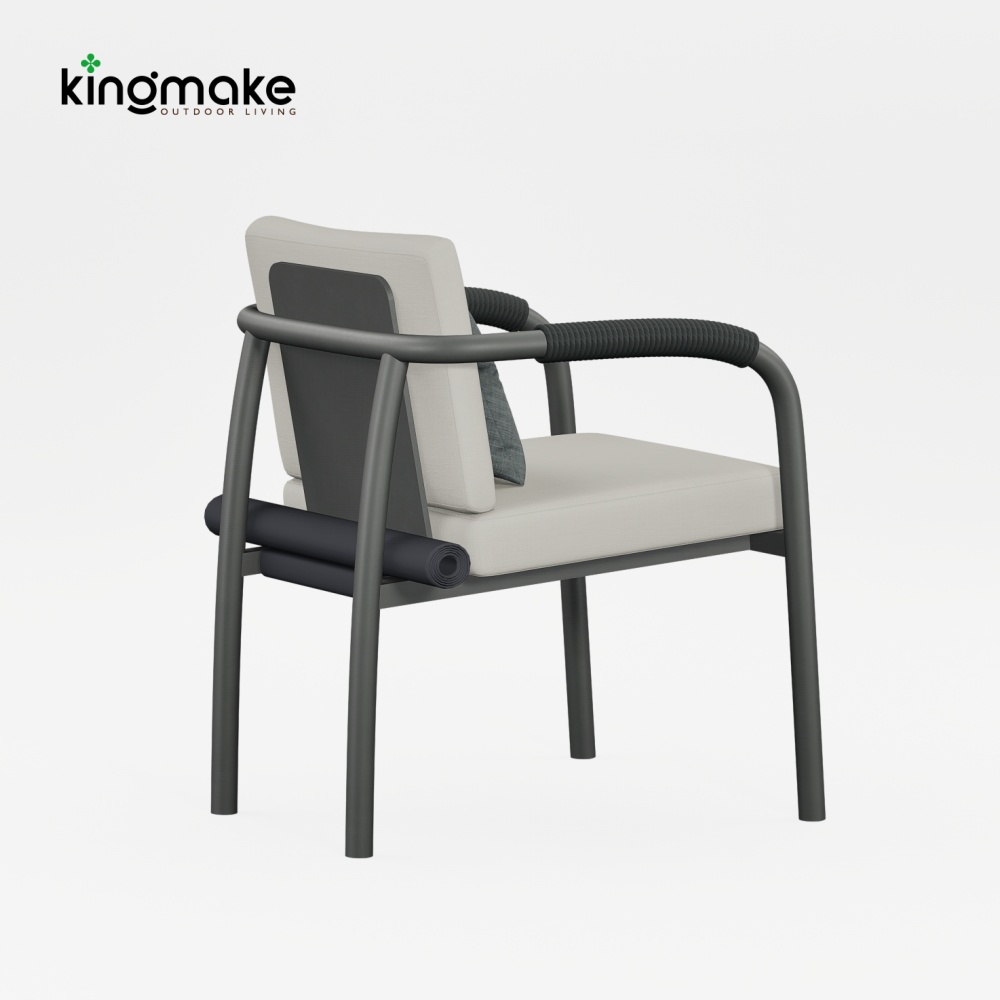 Waterproof Aluminum Rolla Collection Outdoor Chair KM18035