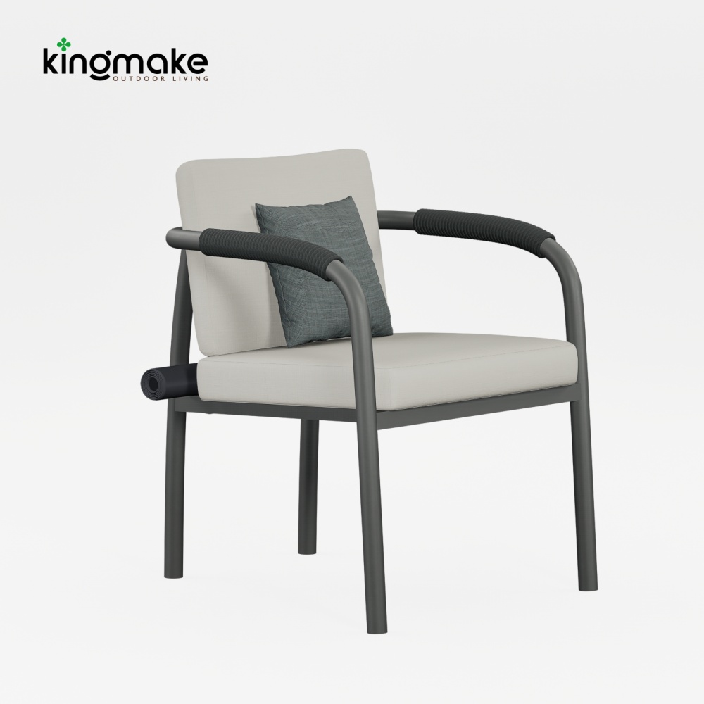 Waterproof Aluminum Rolla Collection Outdoor Chair KM18035