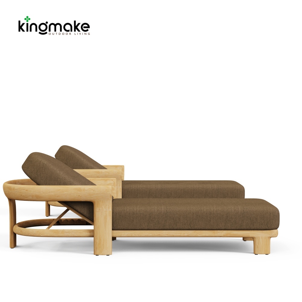 Natural Teak Tider Collection Sun Lounger KM18036