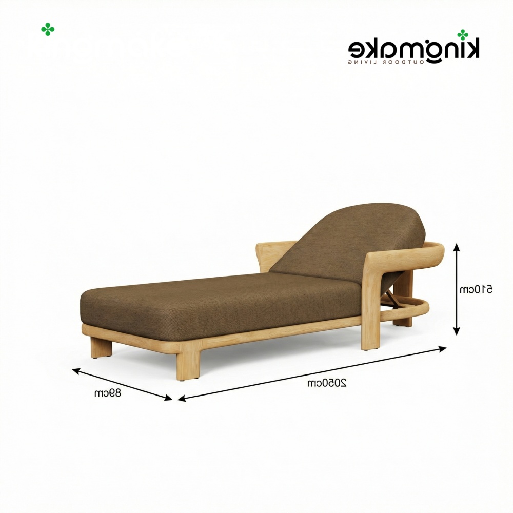 Natural Teak Tider Collection Sun Lounger KM18036