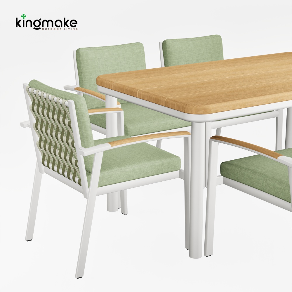modern aluminum vintis collecton dining set
