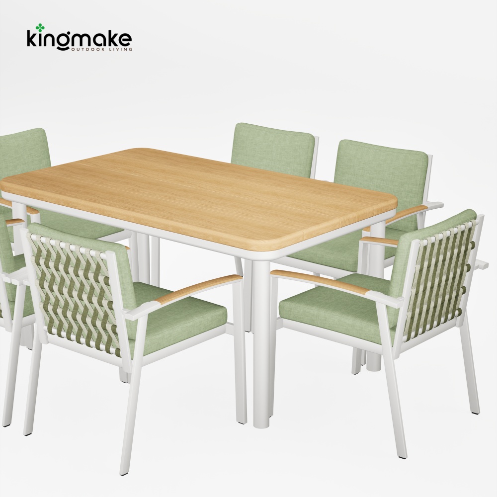modern aluminum vintis collecton dining set