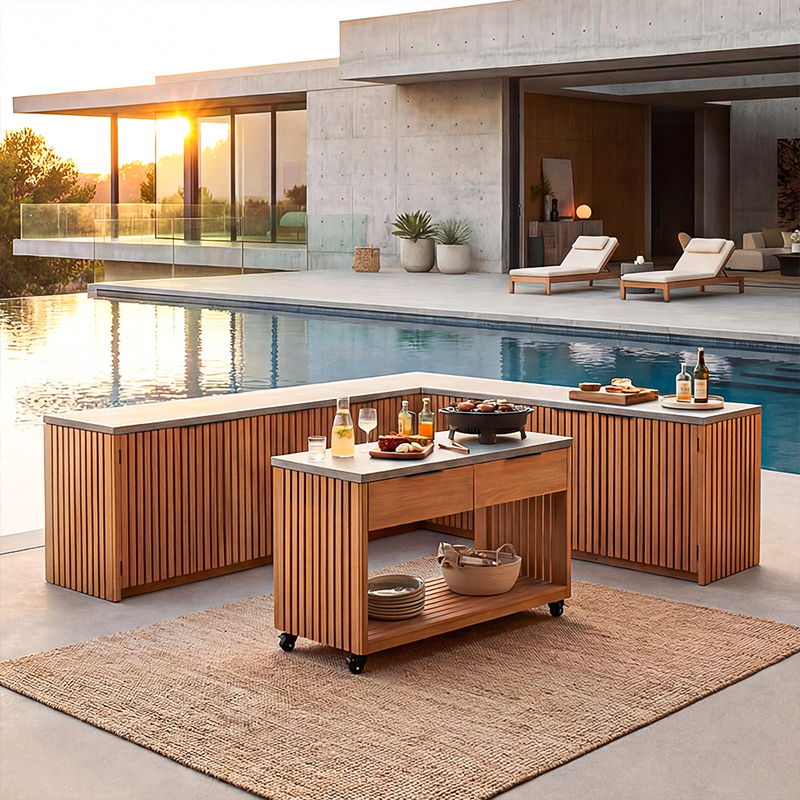 waterproof outdoor kitchen cabinets: achieve enduring elegance