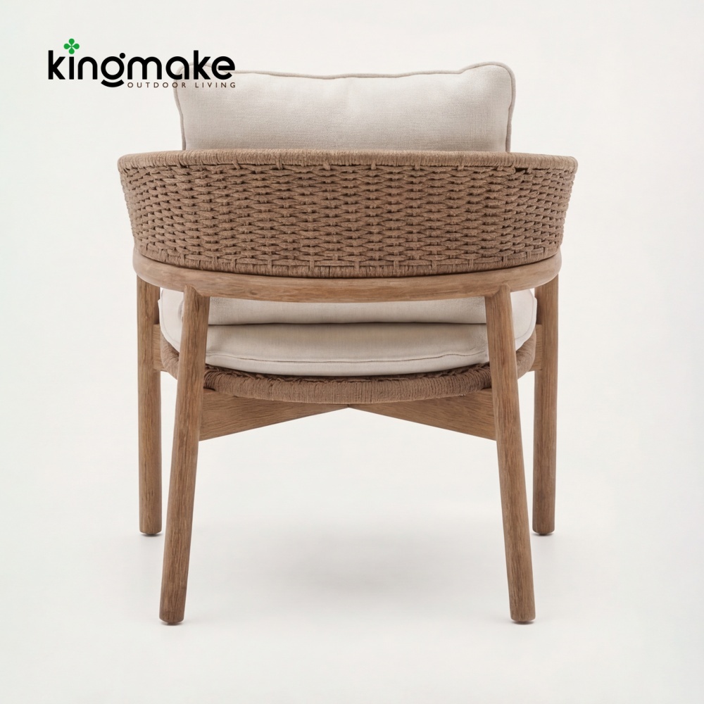 commercial teak outdoor dining chair km18046