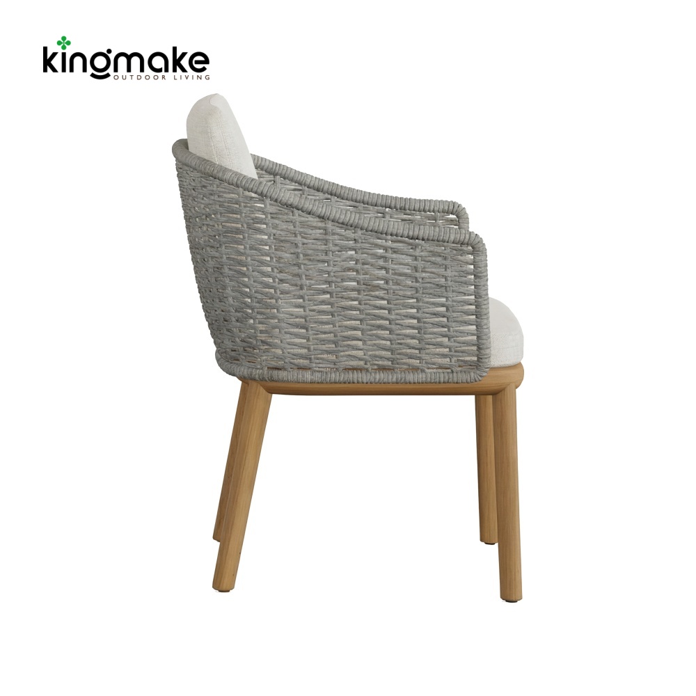 luxury teak woven luvia collection garden chair