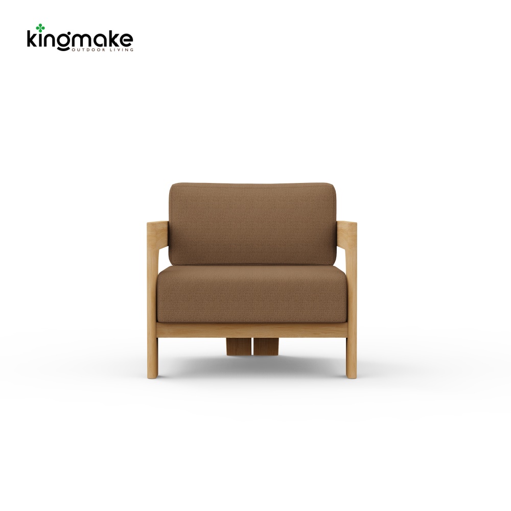 luxury teak malta collection single sofa 