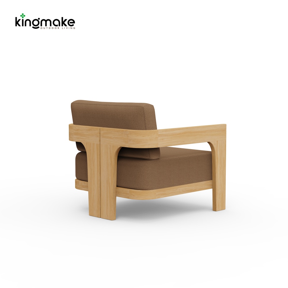 luxury teak malta collection single sofa 