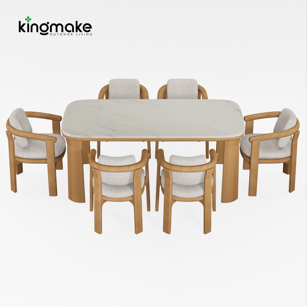 Luxury Teak Outdoor Dining Set KMD18042